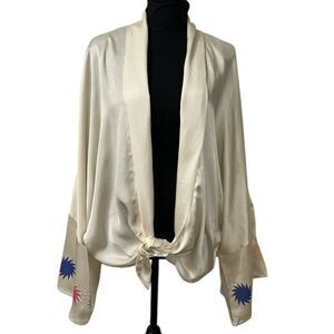 Pippa Cream Oversized Kimono Top(Size Medium)